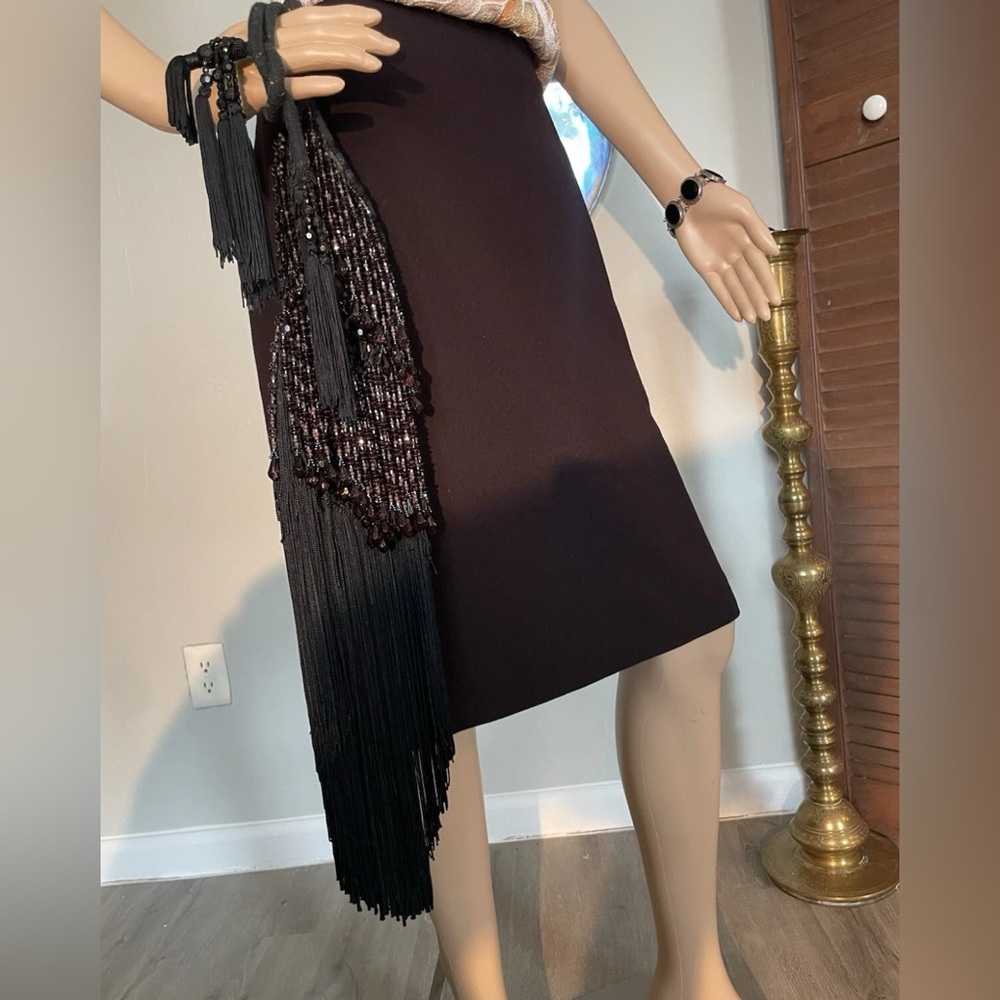 Exclusive MISSONNI bag in burgundy, new condition. Silk weave and rich stones. - Picture 1 of 16